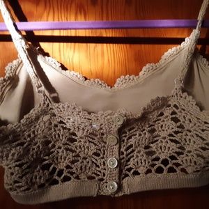 Forever 21 Intimates & Sleepwear - Adorable Beige/Tan Crochet Bralette Forever 21 Intimates & Sleepwear - Adorable Beige/Tan Crochet Bralette